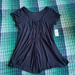 Coldwater Creek Black Flow Top